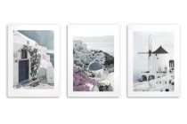 Krajobraz Santorini- Plakaty na ścianę w odcieniach bieli i błękitu | Obrazy w stylu śródziemnomorskim KP 81992 Naklejkomania - zdjecie 8 - miniatura