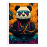 Artystyczny Plakat z Medytującą Pandą | Hipsterska Dekoracja Ścienna do Pokoju Młodzieżowego 94204 Naklejkomania - zdjecie 3 - miniatura