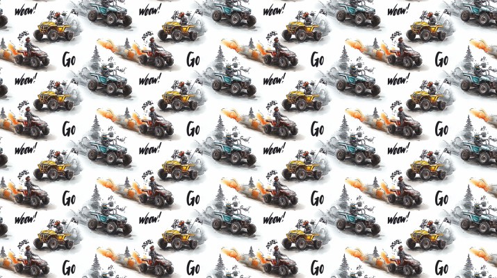 Kolorowa Fototapeta z Quadami do pokoju nastolatka | Młodzieżowa dekoracja na ścianę 82078 - zdjęcie 4