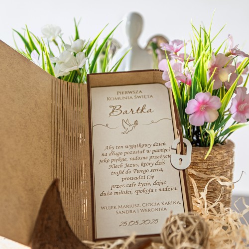 Pamiątka Komunii Świętej- pudełko na pieniądze | Prezent na Komunię, Pamiątka komunijna 66434 - zdjęcie 16