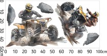 Naklejka na ścianę dla chłopca- Quady | Dekoracja do pokoju dziecka, nastolatka T66753 Naklejkomania - zdjecie 5 - miniatura