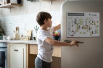 Magnetyczny Planer dla dzieci- motywacyjna tablica obowiązków z zadaniami i buźkami 4659 Naklejkomania - zdjecie 3 - miniatura
