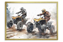 Plakat Młodzieżowy- Quady w terenie | Sportowa Dekoracja do pokoju nastolatka Off- Road P64219 Naklejkomania - zdjecie 4 - miniatura