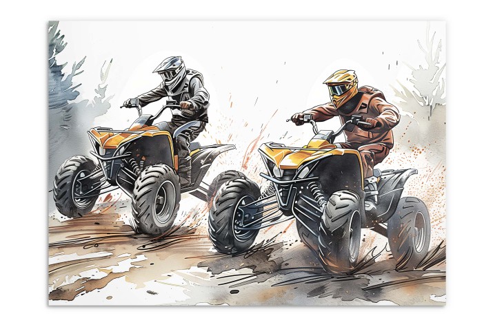 Plakat Młodzieżowy- Quady w terenie | Sportowa Dekoracja do pokoju nastolatka Off- Road P64219 - zdjęcie 7