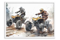 Plakat Młodzieżowy- Quady w terenie | Sportowa Dekoracja do pokoju nastolatka Off- Road P64219 Naklejkomania - zdjecie 3 - miniatura
