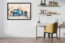 Plakat Formuła 1 – Samochód wyścigowy bolid F1 | Plakat dla chłopca, nastolatka, fana motoryzacji | Dekoracja ścienna P64224 Naklejkomania - zdjecie 2 - miniatura