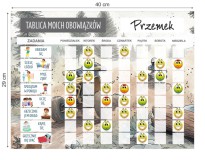 Dziecięcy Planer na lodówkę- Magnetyczna Tablica obowiązków dla chłopca Quady 4660 Naklejkomania - zdjecie 2 - miniatura
