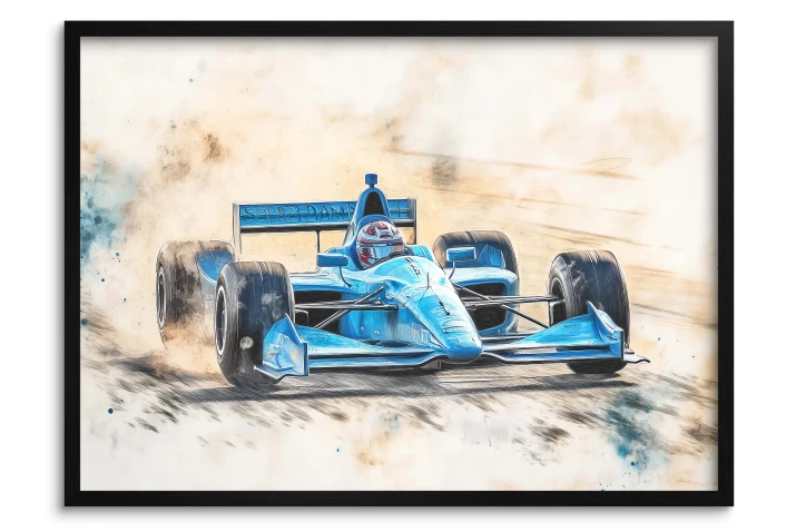Plakat Formuła 1 – Samochód wyścigowy bolid F1 | Plakat dla chłopca, nastolatka, fana motoryzacji | Dekoracja ścienna P64224