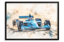 Plakat Formuła 1 – Samochód wyścigowy bolid F1 | Plakat dla chłopca, nastolatka, fana motoryzacji | Dekoracja ścienna P64224 Naklejkomania - zdjecie 1 - miniatura