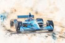 Bolid Formuły 1 w Stylu Akwareli | Fototapeta dla Dzieci i Młodzieży 64224 Naklejkomania - zdjecie 2 - miniatura