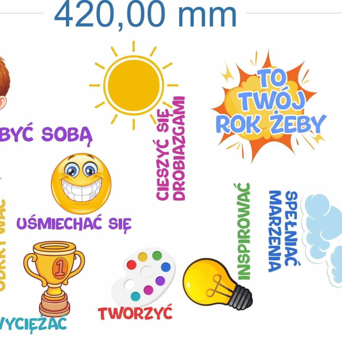 Naklejki szkolne- To twój rok żeby... | Dekoracje na gazetkę szkolną, drzwi 82186 - zdjęcie 5