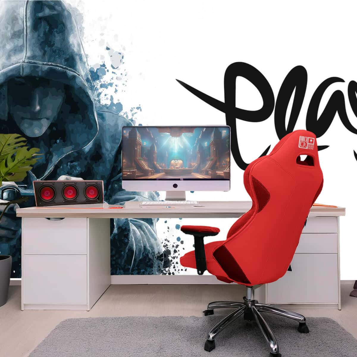 Młodzieżowa Fototapeta Gaming — Idealna Dekoracja pokoju Gracza | Nowoczesna tapeta dla nastolatka 82164 - zdjęcie 2