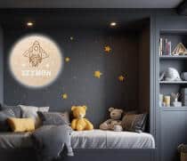 Drewniana Lampka LED Rakieta | Lampka z Imieniem dla Dziecka | Oświetlenie Nocne do Pokoju Malucha 82280 - miniaturka 3