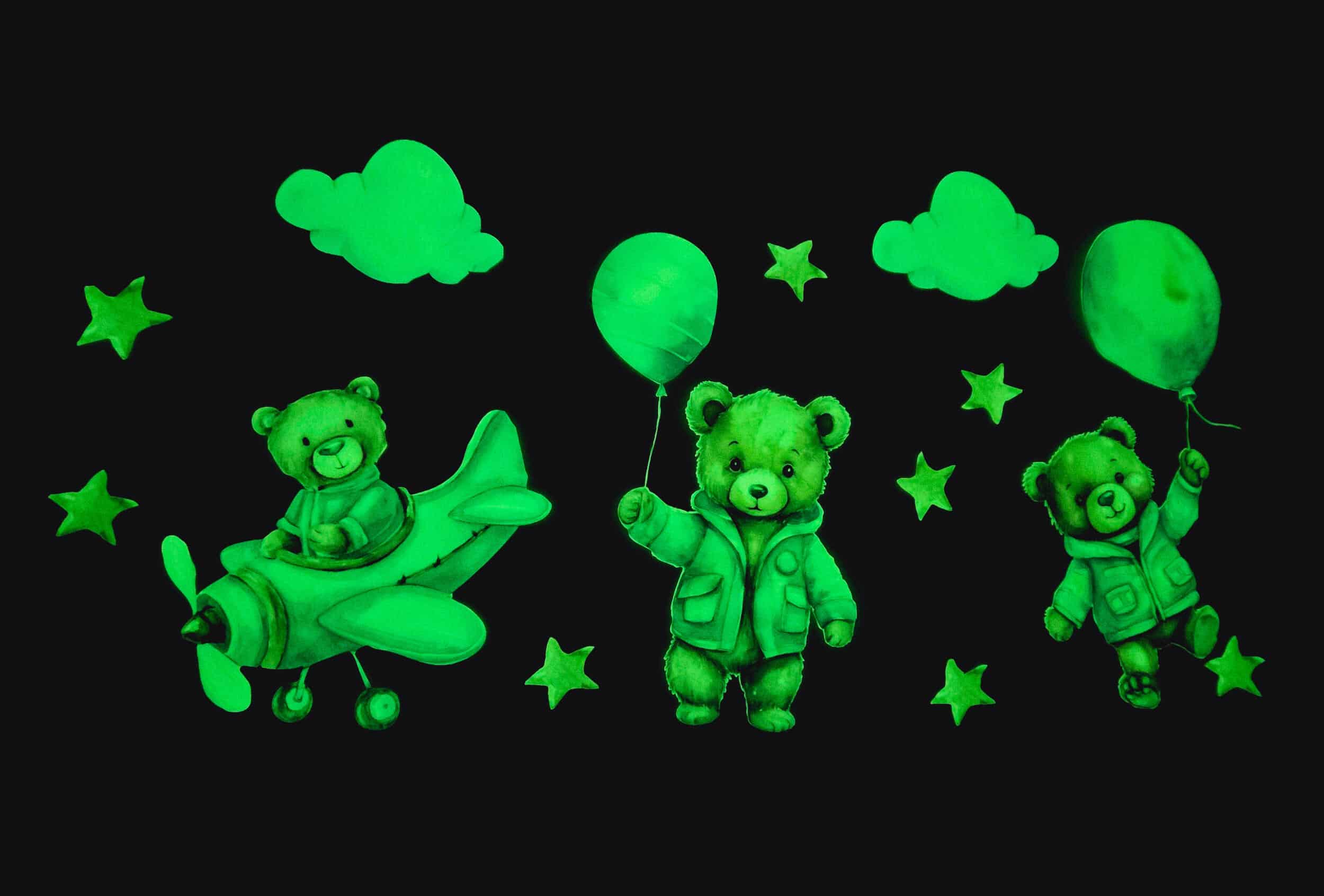 Fluorescencyjne dekoracje ścienne w pokoju malucha – prosty sposób na wyjątkowy klimat