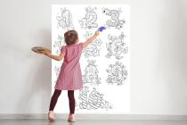 Edukacyjna Kolorowanka XXL do nauki cyfr i liczenia | Liczby i zwierzęta do kolorowania dla dzieci 82184 - miniaturka 3