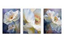 Nowoczesne Plakaty z Kwiatami – Tryptyk Akwarela Białe Maki | Elegancka Dekoracja Ścienna do Salonu i Sypialni 82141 - miniaturka 8