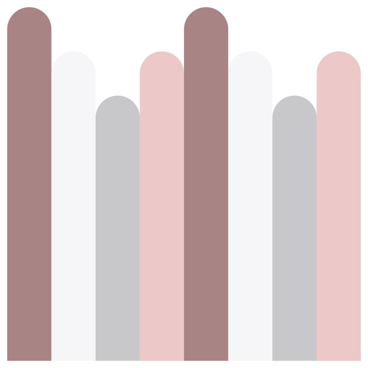 Różowa lamperia dziecięca – pastelowa dekoracja i ochrona ściany do pokoju dziewczynki, żłobka i przedszkola 66772 - zdjęcie 4