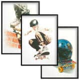 Młodzieżowe Plakaty Street Style- skateboarding | Akwarelowy Tryptyk na ścianę z motywem deskorolki 82198 - miniaturka 1