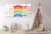 Edukacyjne Obrazy dla dzieci, do przedszkola- Nauka Cyfr, Dni tygodnia i Miesięcy metodą Montessori 82160 - miniaturka 5