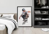 Młodzieżowy Plakat na ścianę- Skater na deskorolce | Miejska Sztuka i Sportowy Styl 82197 - miniaturka 3