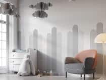 Modna Lamperia w odcieniach szarości | Dekoracja do pokoju dziecka w stylu skandynawskim 66773 - miniaturka 1