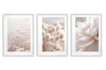 Plakaty Kwiaty Boho | Jasna, Kremowa Dekoracja ścienna do wnętrz w stylu scandi 82217 - miniaturka 5