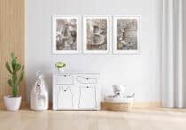 Plakaty z kwiatami dla dzieci- Litery A B C | Pastelowe Obrazki na ścianę do pokoju dziewczynki w stylu boho, skandynawskim 82291 - miniaturka 4