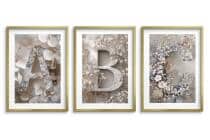 Plakaty z kwiatami dla dzieci- Litery A B C | Pastelowe Obrazki na ścianę do pokoju dziewczynki w stylu boho, skandynawskim 82291 - miniaturka 7