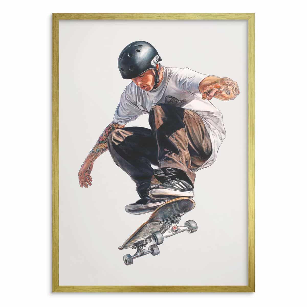 Młodzieżowy Plakat na ścianę- Skater na deskorolce | Miejska Sztuka i Sportowy Styl 82197 - zdjęcie 6