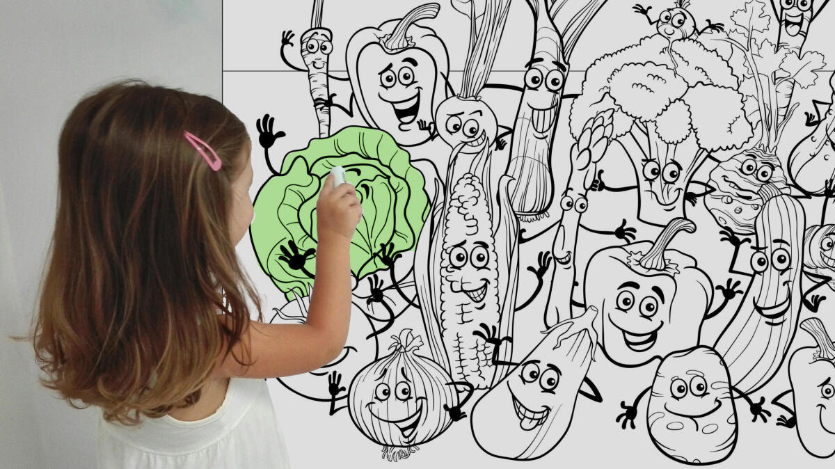 Duża Kolorowanka dla dzieci- Warzywa | Wesołe obrazki do kolorowania dla przedszkolaka 82181 - zdjęcie 2