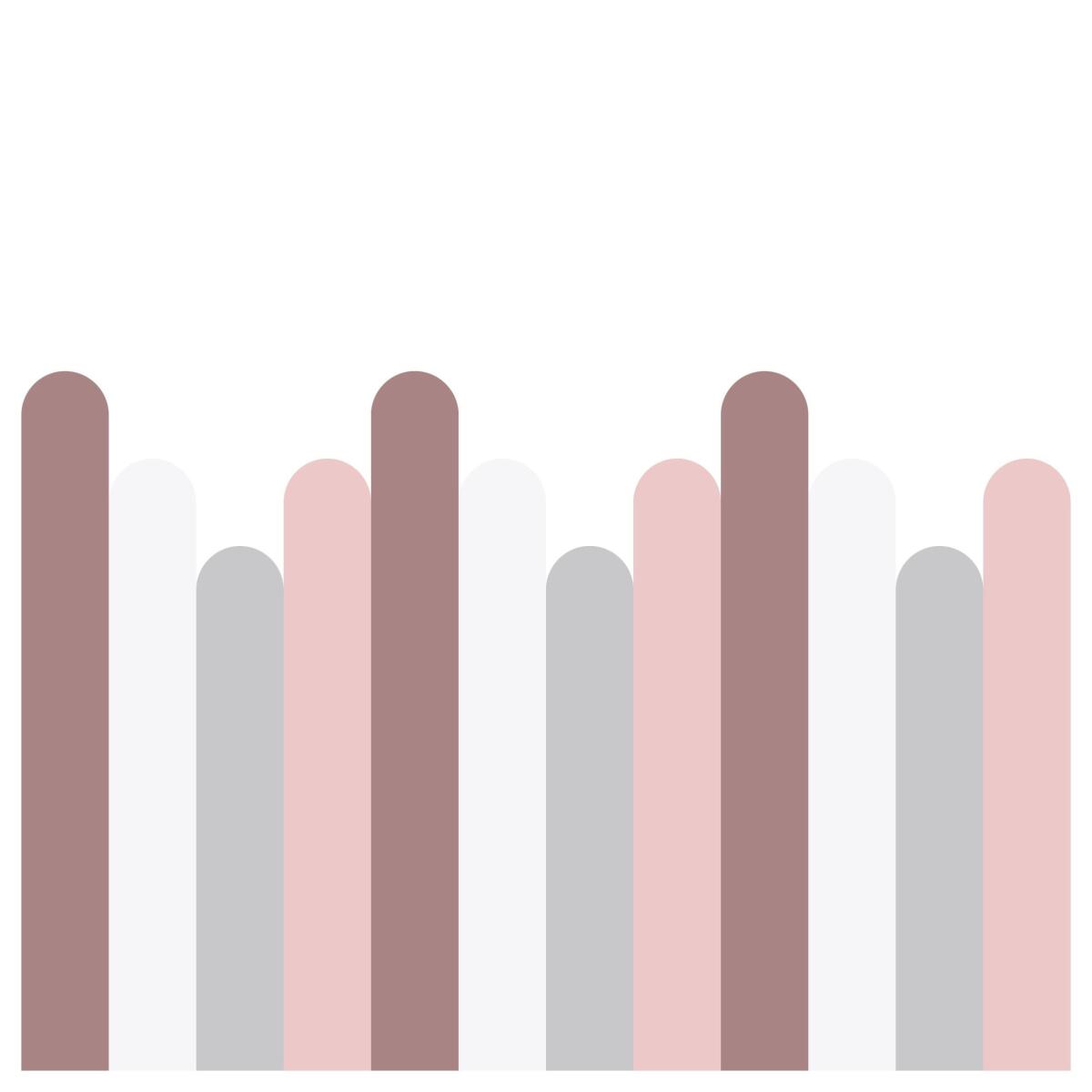 Różowa lamperia dziecięca – pastelowa dekoracja i ochrona ściany do pokoju dziewczynki, żłobka i przedszkola 66772 - zdjęcie 5