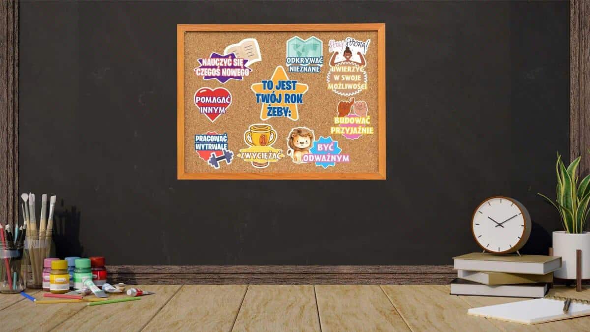 Naklejki motywacyjne dla dzieci- To jest twój rok żeby... | Dekoracje na gazetkę szkolną, do klasy, na drzwi 82187 - zdjęcie 3