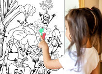 Duża Kolorowanka dla dzieci- Warzywa | Wesołe obrazki do kolorowania dla przedszkolaka 82181 - miniaturka 1