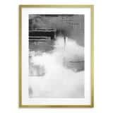 Plakat abstrakcyjny Refleksja w szarości – nowoczesna sztuka w czerni i bieli 61767 - miniaturka 7