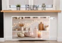 Osłona Maskownica grzejnika glamour- nastrojowa kuchnia | Dekoracyjna mata na kaloryfer 82223 - miniaturka 3