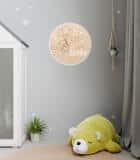 Drewniana Lampka do pokoju dziecięcego | Okrągła Lampka Nocna z imieniem dziecka- Miś i baloniki 82278 - miniaturka 3
