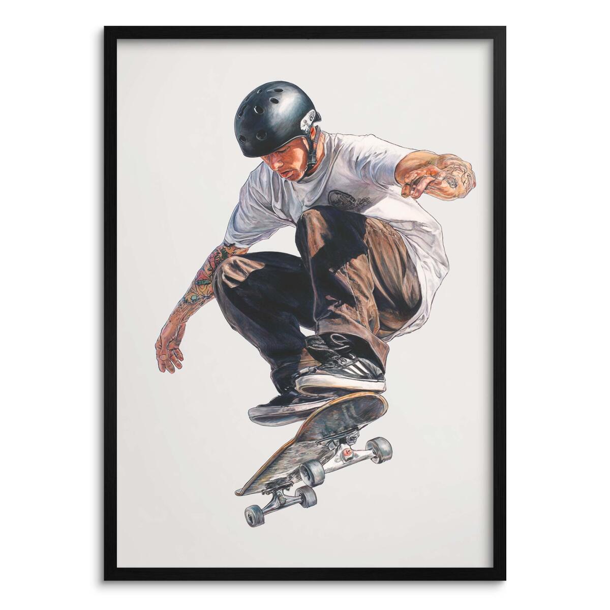 Młodzieżowy Plakat na ścianę- Skater na deskorolce | Miejska Sztuka i Sportowy Styl 82197