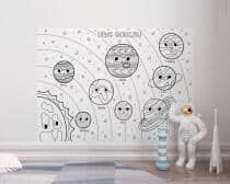 Duża Kolorowanka- Układ Słoneczny | Planety i Słońce – Edukacyjna Zabawa dla Dzieci | Kolorowanka Kosmos 82185 - miniaturka 1