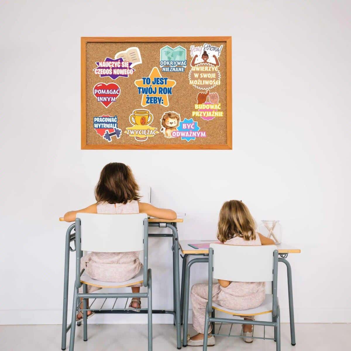 Naklejki motywacyjne dla dzieci- To jest twój rok żeby... | Dekoracje na gazetkę szkolną, do klasy, na drzwi 82187 - zdjęcie 2
