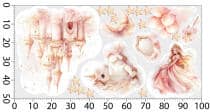 Różowe Naklejki dla dziewczynki – Księżniczka, Zamek, Jednorożec T42170 - miniaturka 5