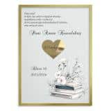 Podziękowanie dla wychowawcy na Dzień Nauczyciela- Plakat w ramie ze złotym sercem 82152 - miniaturka 4