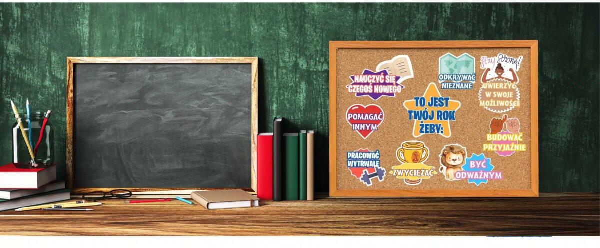 Naklejki motywacyjne dla dzieci- To jest twój rok żeby... | Dekoracje na gazetkę szkolną, do klasy, na drzwi 82187 - zdjęcie 4