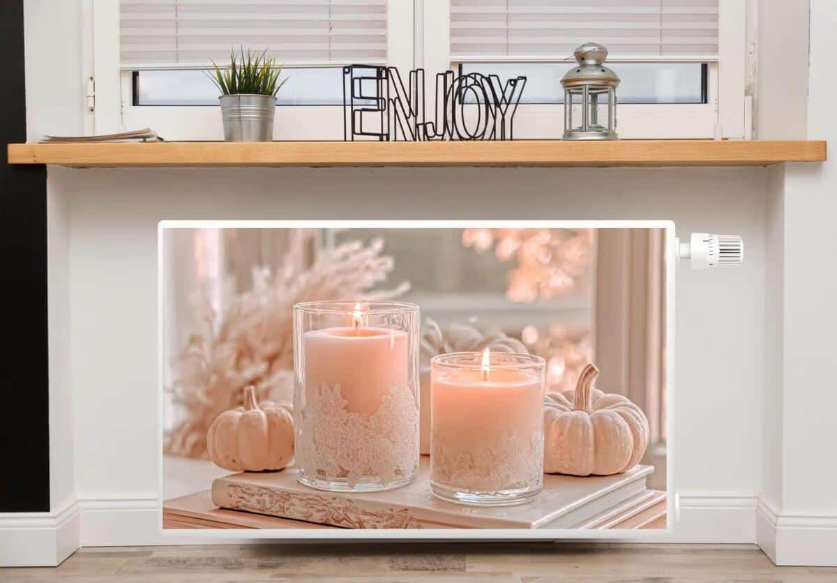 Osłona Maskownica grzejnika glamour- romantyczne dynie| Dekoracyjna mata na kaloryfer 82224 - zdjęcie 3