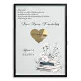 Podziękowanie dla wychowawcy na Dzień Nauczyciela- Plakat w ramie ze złotym sercem 82152 - miniaturka 3