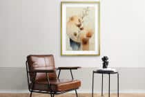 Minimalistyczny plakat boho- harmonia natury | Akwarelowa kompozycja w odcieniach beżu i brązu 82202 - miniaturka 3