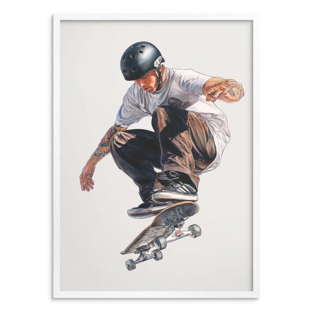 Młodzieżowy Plakat na ścianę- Skater na deskorolce | Miejska Sztuka i Sportowy Styl 82197 - zdjęcie 5