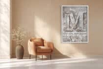 Dekoracyjny Plakat w Stylu Skandynawskim- Mój Dom Moje Miejsce 82290 - miniaturka 4