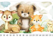 Kolorowe Naklejki na Ścianę- Miś, Lisek i Jelonek | Urocze zwierzątka do pokoju dziecięcego T42168 - miniaturka 7