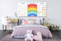 Kolorowe Obrazki na ścianę do Pokoju dziecka- Nauka języka angielskiego dla przedszkolaka 82161 - miniaturka 5