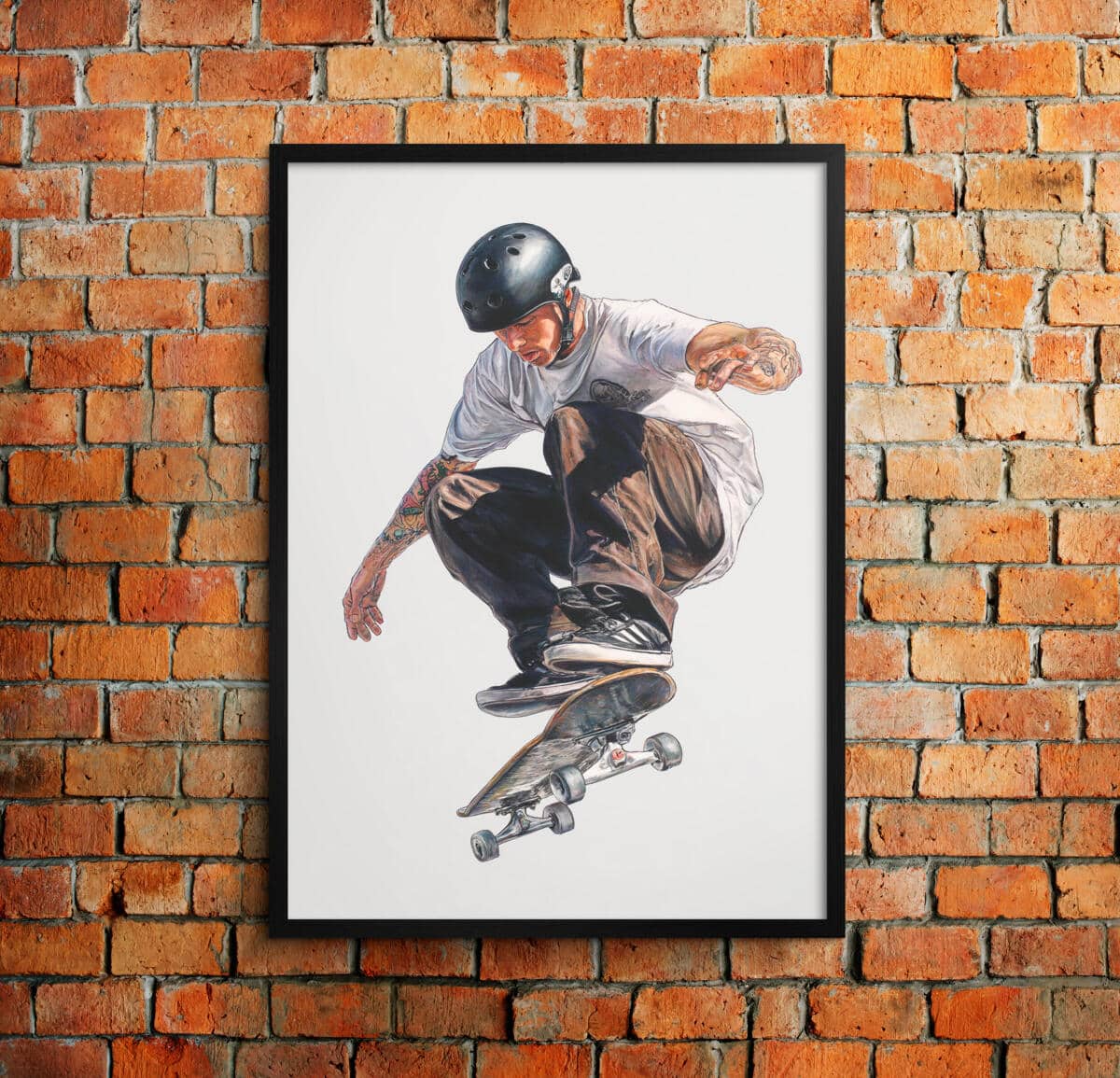 Młodzieżowy Plakat na ścianę- Skater na deskorolce | Miejska Sztuka i Sportowy Styl 82197